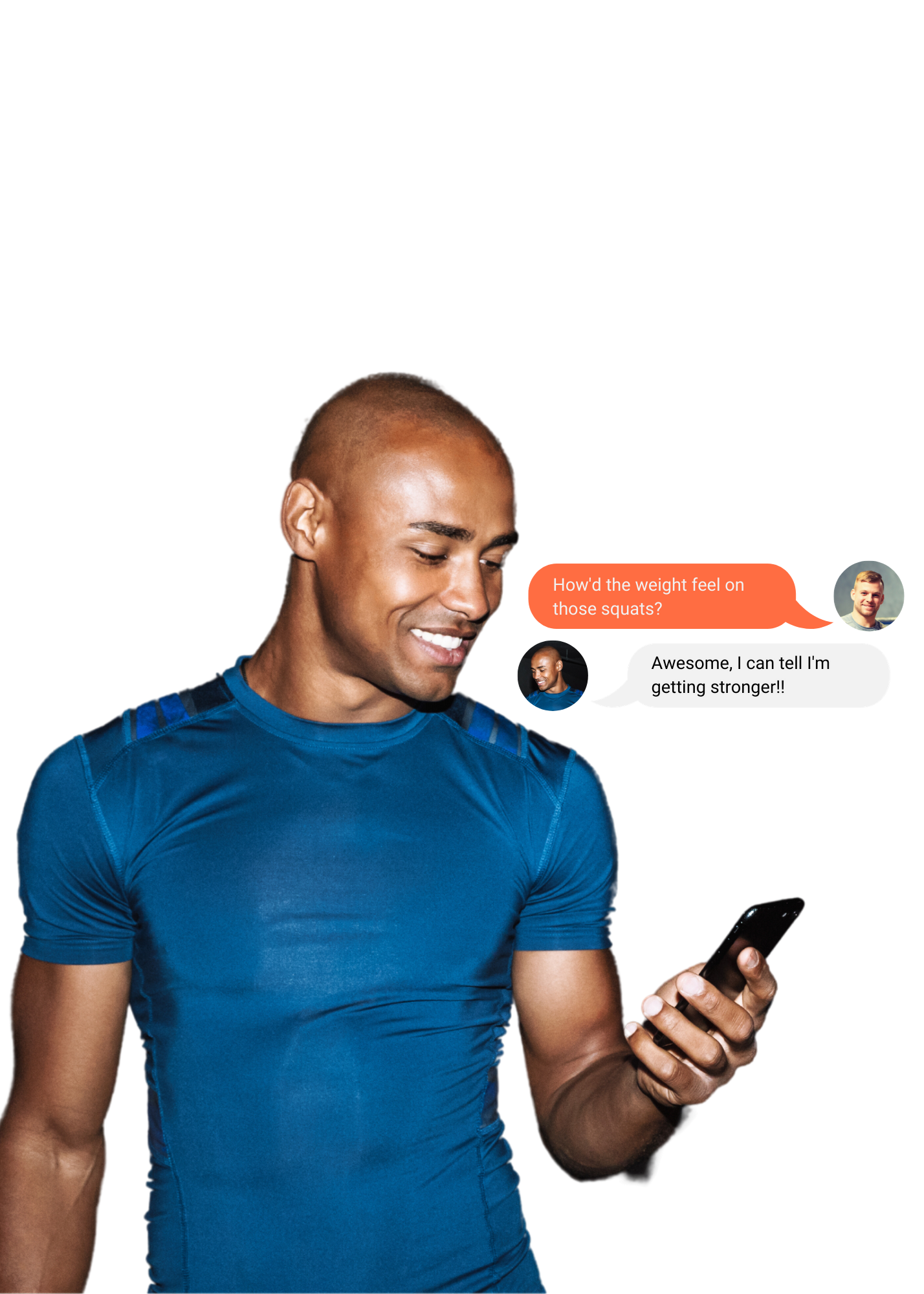 Chat daily with your remote personal trainer